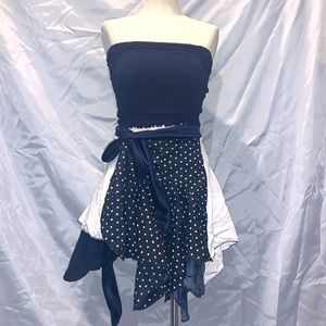 boho, wrap around, flare skirt